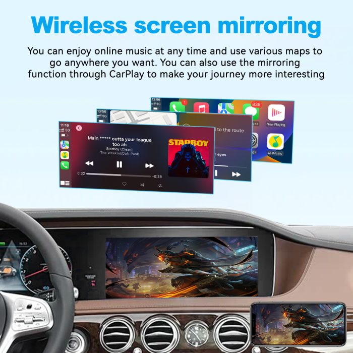 Joyeauto Wireless CarPlay & Android Auto for Mercedes NTG5.5 2016-2020 (C/E/S Class W205 W213 W222)