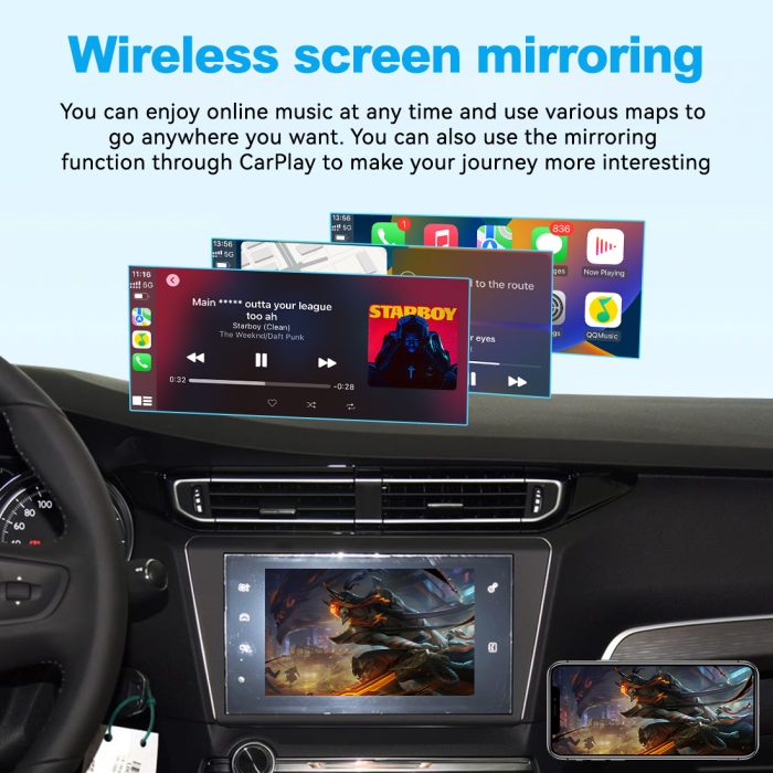 JoyeAuto Wireless CarPlay & Android Auto for Peugeot 2014-2016 (208/308/408/508/2008)