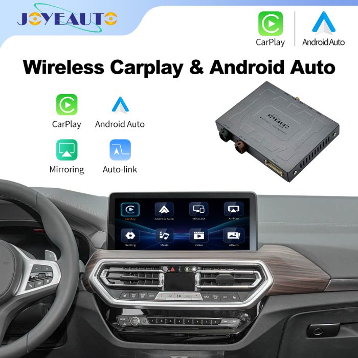 JoyeAuto Wireless CarPlay & Android Auto Interface for BMW 2013-2022 (NBT/EVO/MGU ID4-ID7) - Plug and Play