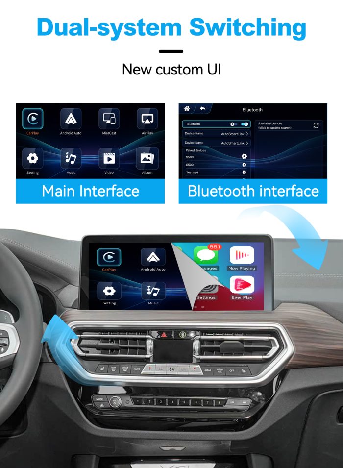 JoyeAuto Wireless CarPlay & Android Auto Interface for BMW 2013-2022 (NBT/EVO/MGU ID4-ID7) - Plug and Play